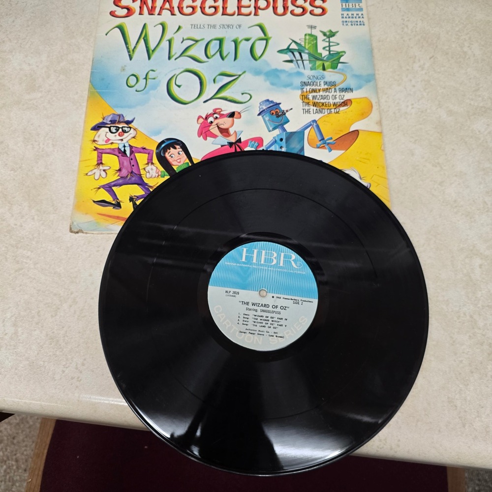 Snagglepuss Tells the Story of Wizard of Oz Vinyl LP Hanna-Barbera HLP-2026 1965